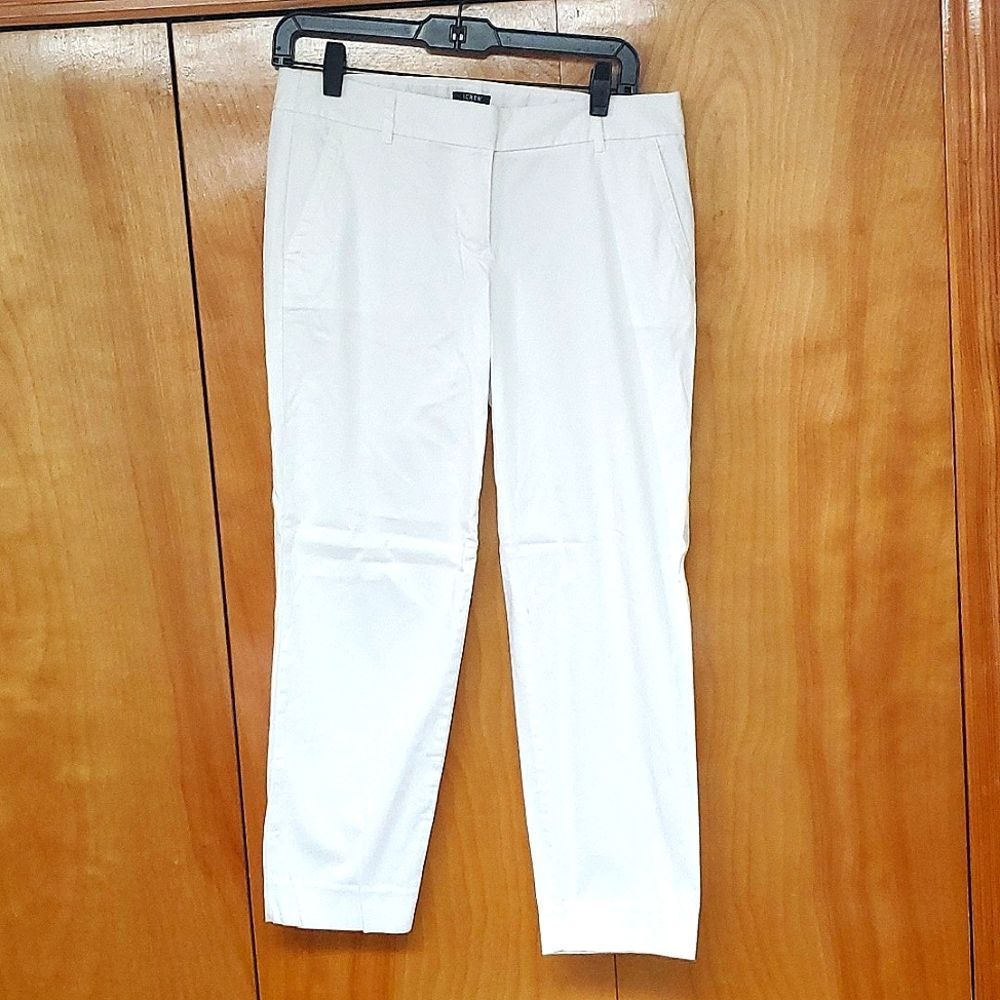 Jcrew white city fit pants great condition size 4